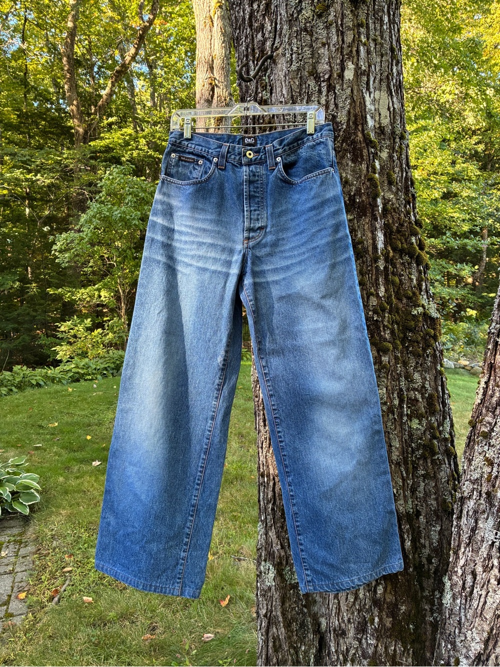 D&G Dolce & Gabbana Vintage Wide Leg Jeans